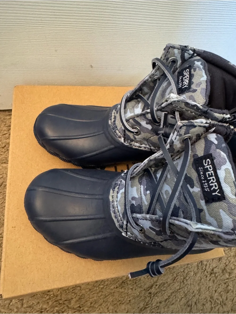 Sperry Kids Camo Waterproof Duck Boots